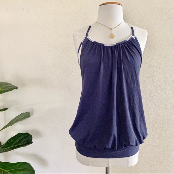 SOLD Lululemon No Limits Tank Cadet Blue Size 8 - Picture 2 of 10